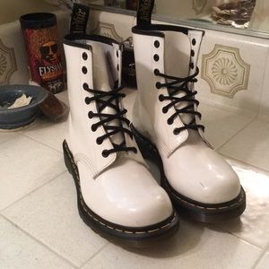 Rare WHITE Doc Martens